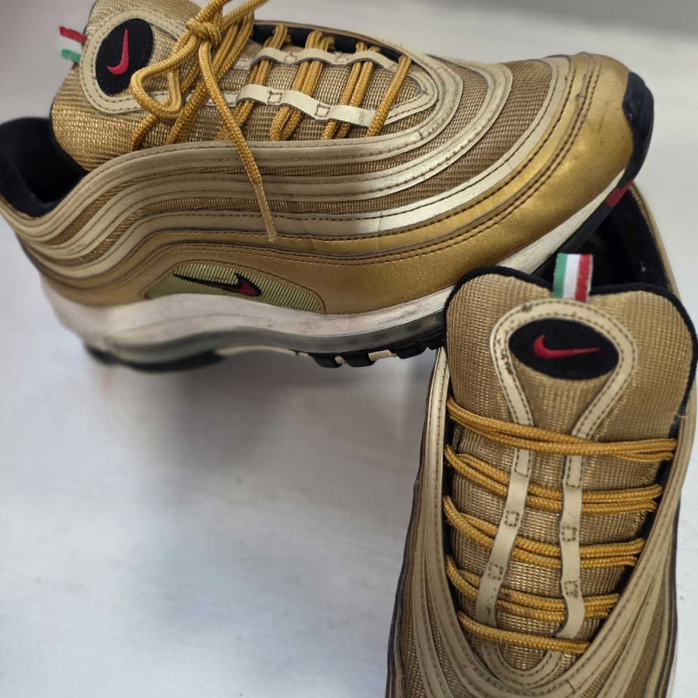 Nike Gold and Tan Men's Sneakers - Picture 5 of 6